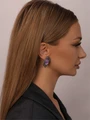 Серьги из серебра с аметистом 3980