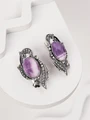 Серьги из серебра с аметистом 3980