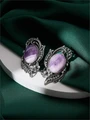 Серьги из серебра с аметистом 3980