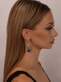 Серьги из серебра с лабрадором 4273