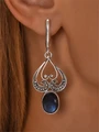 Серьги из серебра с лабрадором 4278