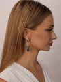 Серьги из серебра с лабрадором 4278