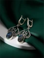 Серьги из серебра с лабрадором 4278