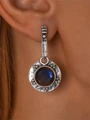 Серьги из серебра с лабрадором 4292