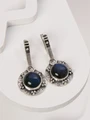 Серьги из серебра с лабрадором 4292
