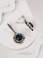 Серьги из серебра с лабрадором 4292