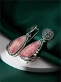 Серьги из серебра с турмалином 4297