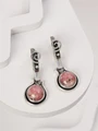 Серьги из серебра с родохрозитом 4299