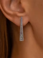 Серьги из серебра с марказитами 3310