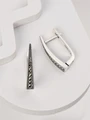 Серьги из серебра с марказитами 3310