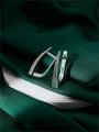 Серьги из серебра с марказитами 3310