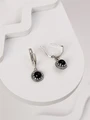 Серьги из серебра с агатом 4188