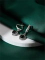 Серьги из серебра с агатом 4188