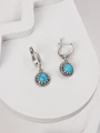 Серьги из серебра с бирюзой 4190