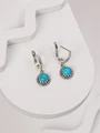 Серьги из серебра с бирюзой 4190