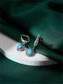 Серьги из серебра с бирюзой 4190