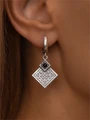 Серьги из серебра с агатом 4199
