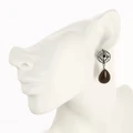 Серьги из серебра с кошачьим глазом 1934