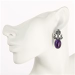Серьги из серебра с аметистом 1892 Серьги из серебра с аметистом 1892