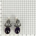 Серьги из серебра с аметистом 1892 Серьги из серебра с аметистом 1892