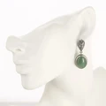 Серьги из серебра с авантюрином 1911