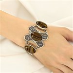 Браслет из серебра с волосатиком 1697