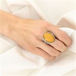 Кольцо из серебра с агатом 1720