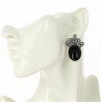 Серьги из серебра с агатом 1744