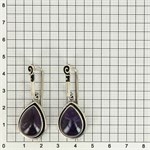 Серьги из серебра с аметистом 1822