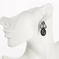 Серьги из серебра с кошачьим глазом 1901