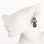 Серьги из серебра с кошачьим глазом 1928