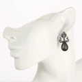 Серьги из серебра с кошачьим глазом 1928