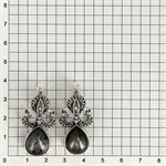 Серьги из серебра с кошачьим глазом 1928