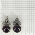 Серьги из серебра с аметистом 1890