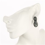 Серьги из серебра с кошачьим глазом 1932 Серьги из серебра с кошачьим глазом 1932