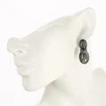 Серьги из серебра с кошачьим глазом 1932