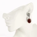 Серьги из серебра с сердоликом 1937