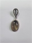 Подвеска из серебра с агатом 1898