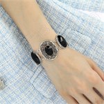 Браслет из серебра с агатом 2203