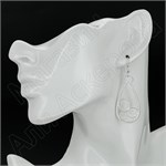 Серьги из серебра с филигранью 2217