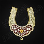 Серебряная подкова с эмалью 2268