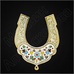 Серебряная подкова с эмалью 2270