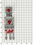 Подвеска из серебра с кораллом 1875 Подвеска из серебра с кораллом 1875