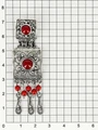 Подвеска из серебра с кораллом 1875