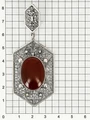 Подвеска из серебра с сердоликом 1902
