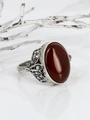 Кольцо из серебра с агатом 1921