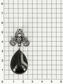 Подвеска из серебра с агатом 1925