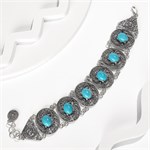Браслет из серебра с бирюзой 2153 Браслет из серебра с бирюзой 2153