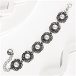 Браслет из серебра с жемчугом 2189