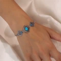 Браслет из серебра с бирюзой 2195